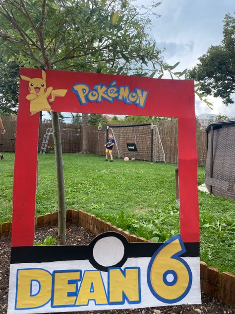 Picture Booth, Pokemon Photo, Pokemon Party, Favorite Season, Photo Booth, Photo Frame, Pokemon, Outdoor Decor, Frame