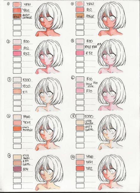 Copic Marker Techniques, Copic Marker Drawings Tutorials, How To Colour With Alcohol Markers, Alcohol Marker Tips And Tricks, Shading With Markers, Drawings With Ohuhu Markers, Ohuhu Tutorial, Ohuhu Marker Art Tutorials, Anime Copic Markers Drawings