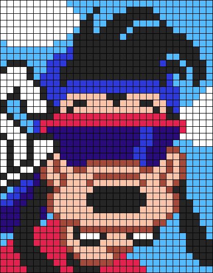 Big Hero 6 Pixel Art, 90s Perler Beads, Character Alpha Pattern, Cartoon Pixel Art Grid, Nerdy Pixel Art, Big Pixel Art Grid, Pixel Art Cartoon, Cartoon Pixel Art, Big Pixel Art