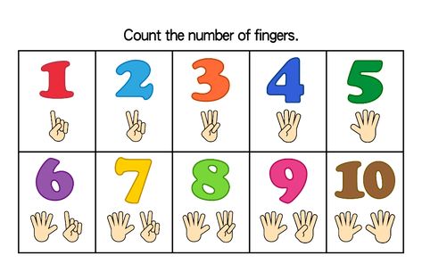 Finger Number Chart Download Picture｜illustoon Number Chart 1-20, Number Charts For Preschool, Number Chart Preschool, Number Chart 1 20, Teaching Clipart, Chart School, Number Learning, Number Flashcards, Book Clip Art