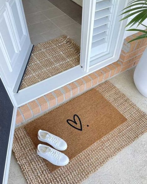 This personalized doormat makes a perfect Housewarming Gift, New Home Gift, Realtor Gift, Unique Birthday Present, Christmas Gift, Wedding Gift, New Apartment, Closing Gift, or simply just because gift and freshen up your porch. Our coconut doormats are all-natural and Eco-friendly, made from 100% coir fibers with anti-slip latex/PVC backing. Cleaning: Easy to wash and stain-resistant. Simply shake or vacuum to remove dirt, dust, or debris. We recommend that you keep your doormat in a sheltered Big Front Door Rug, Modern Farmhouse Interior Door Mats, Basement Playroom Door Mats, Front Dior Mat, Hello Door Mat Front Porches, Exterior Door Rugs, Boho Hair Salon Door Mat, Front Entry Rug Door, Boho Salon Door Mat