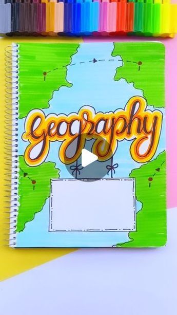 Geography Front Page Design, Geography Project Cover Page Ideas School, Geography Front Page Ideas, Geography Cover Page, Geography Cover Page Ideas, Assignment Decoration Ideas, Cover Page Design, Cover Page For Project, Project Cover