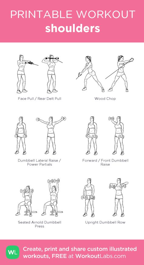 Free Weight Shoulder Exercises, Back Biceps And Shoulder Workout, Shoulder Workout Weights, Abs And Shoulder Workout, Gym Workouts Women Shoulders, Free Weight Shoulder Workout, Shoulders And Core Workout, Chest Back Shoulders Workout, Woman Shoulder Workout