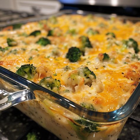 Delight in the comforting flavors of home-cooked goodness with this Broccoli Rice Cheese and Chicken Casserole. It's a hearty and wholesome dish that brings together tender chicken, nutritious broccoli, and fluffy rice, all enveloped in a creamy, cheesy sauce. Whether served as a cozy family dinner or shared at a potluck gathering, this casserole is sure to warm hearts and satisfy hungry appetites. And for those seeking a convenient and satisfying meal that's both delicious and nourishing, ... Broccoli Rice Cheese Chicken Casserole, Broccoli Cheddar Rice Casserole, Chicken Brocolli Rice, Chicken Broccoli Rice Cheese Casserole, Chicken Casserole Recipes, Salmon Breakfast, Chicken Broccoli Rice Casserole, Chicken Broccoli Rice, Easy Chicken And Rice