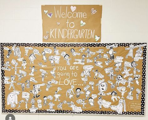 Kindergarten Door, Kindergarten Orientation, Family Bulletin Boards, Welcome Bulletin Boards, Orientation Day, Kindergarten Bulletin Boards, Craft Activities For Toddlers, Class Bulletin Boards, Welcome To Kindergarten