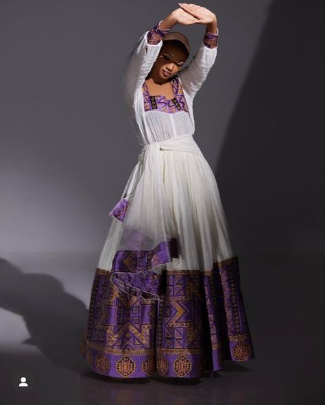 Shewa Amhara dress Eritrean Clothing, Ethiopian Wedding Dress, Ethiopian Fashion, Eritrean Dress, Ethiopian Wedding, Ethiopian Clothing, Ethiopian Traditional Dress, Grad Outfits, Ethiopian Dress