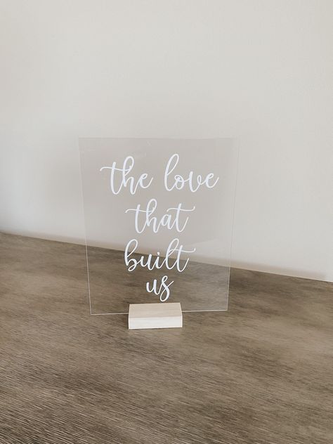 Excited to share this item from my #etsy shop: The love that built us wedding decor sign, wedding day verse, for my wedding day table top church signs The Love That Built Us Wedding Table, Church Signs, Home Together, My Wedding Day, Wedding Vision, Wedding 2025, Future Home, Wedding Quotes, Sign Wedding