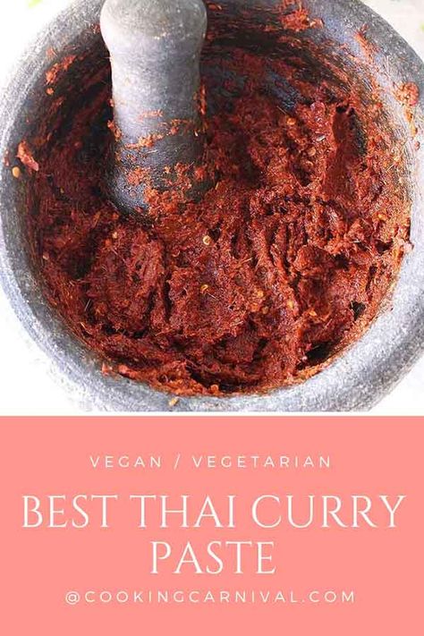 Red Curry Paste Recipe Vegan, Indian Fritters, Thai Red Curry Paste Recipe, Thai Soups, Red Thai Curry, Thai Red Curry Paste, Thai Curry Paste, Red Thai, Fall Vegan Recipes