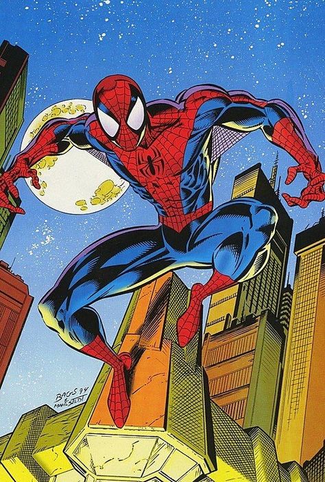 Spiderman Comic Art, All Spiderman, Mark Bagley, Image Spiderman, Ultimate Spider Man, Spectacular Spider Man, Spiderman Artwork, Spiderman Pictures, Marvel Spiderman Art