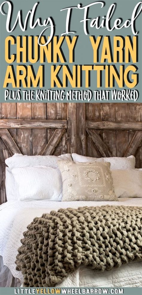 Arm Blanket, Diy Knitting Needles, Large Knitting Needles, Chunky Yarn Blanket, Diy Knit Blanket, Giant Knitting, Arm Knitting Blanket, Large Knitting, Knitting For Beginners Blanket