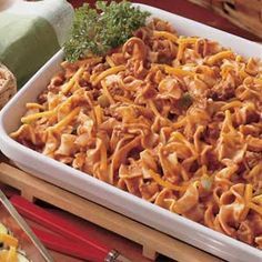 Mazetti Recipe, Mazetti Recipe Johnny Marzetti, Johnny Marzetti Recipe, Beef Noodle Casserole, Noodle Casserole Recipes, Noodle Casserole, Ground Beef Casserole, Beef And Noodles, Beef Casserole