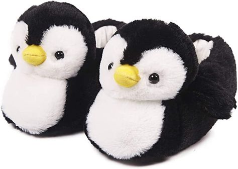 Penguin Slippers, Slippers Cute, Animal Slippers, Cute Slippers, Cute Penguin, Fuzzy Slippers, Women Slippers, Outdoor Gift, Year Anniversary Gifts