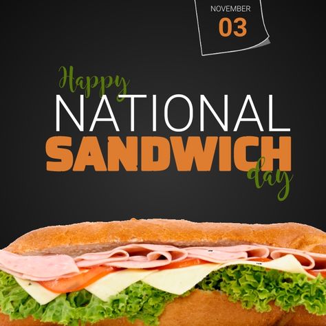 World Post Day, World Post Day Creative, National Quesadilla Day, National Sausage Pizza Day, National Sandwich Day, Sandwich Day, Event Poster Template, Party Poster, Event Poster