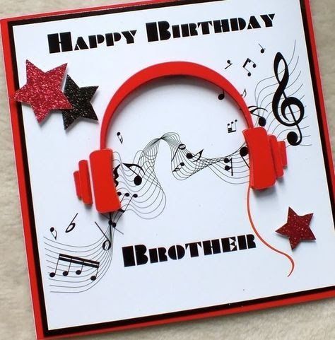 Poppy Card Creations with Stampin' Up! for you - mijedda@gmail.com - Gmail Happy Birthday Godson, Stylish Headphones, Musical Birthday Cards, Happy Birthday Grandson, Quotes Girlfriend, 3d Music, Music Cards, Head Phones, Creative Birthday Cards