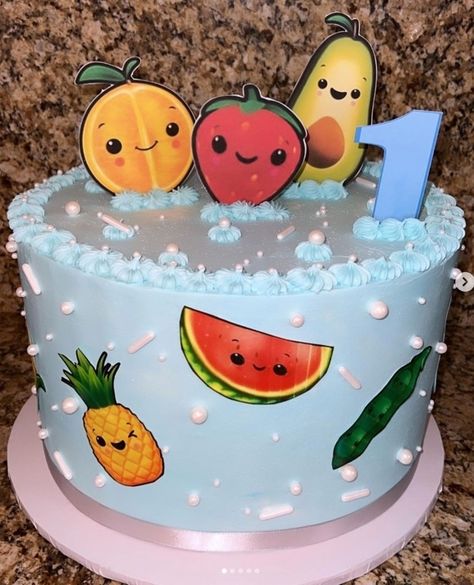 This cake is just soooo cute!! 😍 Hey Bear Cake by @zavalastreats . . . #heybear #heybearsensory #birthdaycake #firstbirthday #edibleimages #heybearcake #fruit #cutecake Hey Bear Cake Smash, Dancing Fruit Cake, Dancing Fruit Birthday Cake, Hey Bear Cookies, Hey Bear Smash Cake, Heybear Party, Hey Bear Sensory Birthday Cake, Hey Bear Dancing Fruit Birthday Party, Hey Bear Birthday Cake