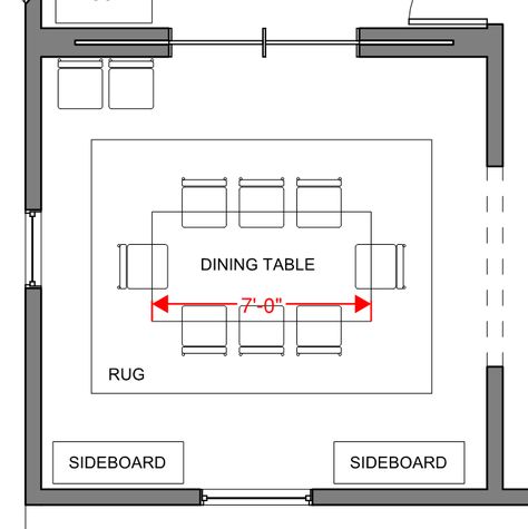 Dining room layout Dining Room Floor Plan, Architecture Design Poster, Dining Room Arrangement, Dining Room Layout, Dining Area Design, Interior Design Principles, Dining Room Floor, Semester 2, Room Layouts