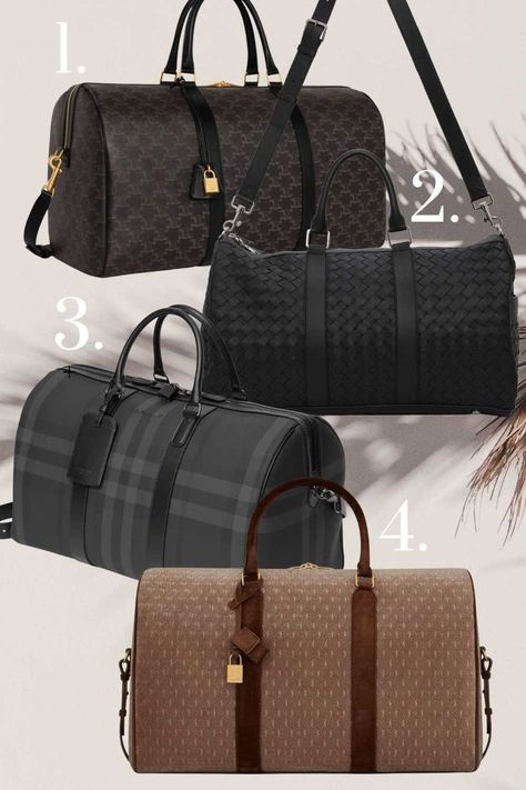 Designer duffle bags Luxury Duffle Bag, Suitcases Travel, Luxury Luggage, Layout Editorial, Luxury Bags Collection, Editorial Inspiration, Minimalist Luxury, Travel Cases, Duffle Bag Travel