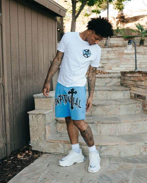 Mikey Williams Outfit, Mikey Williams, Mike Williams, Denzel Curry, Nba Outfit, Streetwear Inspo, Jordan Shoes Retro, Classic Style Outfits, Black Men Street Fashion