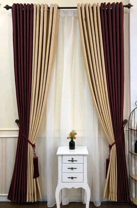 Indian Window Design, Cream Curtain, Indian Window, Luxury Curtains Living Room, Curtain Designs For Bedroom, Make Your Home Look Expensive, Curtains Living Room Modern, Curtains Decor, Sewing Pockets