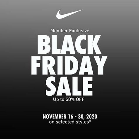 Nike Park – Black Friday Sale: Up to 50% Off Black Friday Graphic Design, Black Friday Design Inspiration, Sale Design Graphics Ideas, Black Friday Design Ideas, Black Friday Sale Ads, Black Friday Newsletter, Black Friday Cosmetics, Black Friday Graphic, Black Friday Advertising