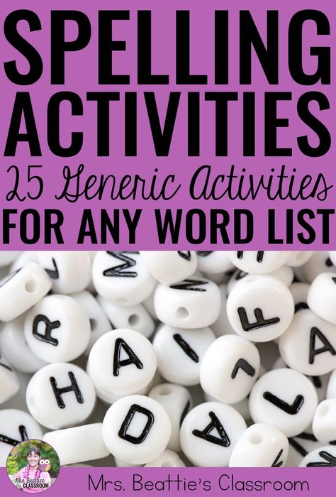 Empower your middle school students with choice in their spelling and word work activities. This bank gives your students the power of choice in four categories of spelling activities: Understanding Meaning, Working With Letters, Word Play and Vocabulary Development. Use with ANY word list! Special Education Writing, 3rd Grade Spelling, Activities Middle School, Writing Games, Teaching Spelling, Spelling Games, Middle School Writing, Elementary School Classroom, Word Work Activities