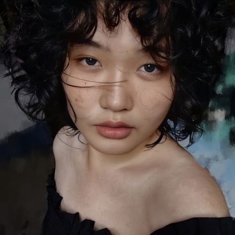 short curly hair reference Chinese Curly Hair, Curly Hair Reference, Curly Hair Women, Hair Reference, Short Curly Hair, Short Curly, Curly Hair, Art Reference, Curly Hair Styles