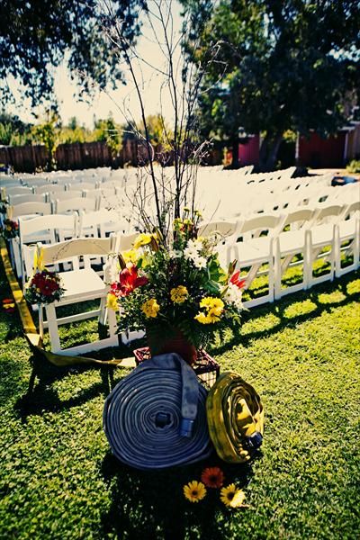 Absolutely what I had in mind!! Love it!! <3 Fire Department Wedding, Fireman Wedding, Firefighter Engagement, Firefighter Family, Firefighter Wedding, Fire Wife, Fire Life, Volunteer Firefighter, And So It Begins