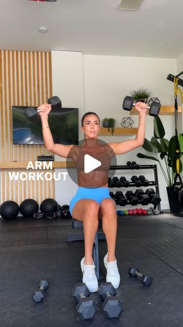 Ainsley Rodriguez on Instagram: "ARM FOCUSED WORKOUT 💪🏻
.
I typically like to pair my arm workouts with core and abs! Save this one and repeat for 4 rounds!
.
Get access to all my recipes in workouts in my app for less than $1/day!
.
#UpperBodyWorkout #ArmWorkout #DumbbellWorkout" Ainsley Rodriguez, Arm Workouts, Me App, My Recipes, Dumbbell Workout, Muscle Fitness, Upper Body Workout, Arm Workout, 1 Day