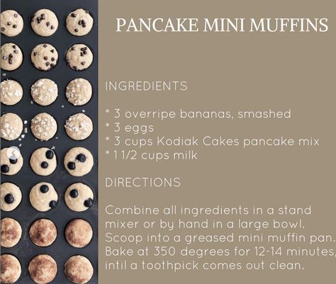 Kodiak Microwave Muffin, Kodiak Pancake Mix Mini Muffins, Kodiak Protein Mini Muffins, Kodiak Mini Pancakes, Kodiak Pancake Mini Muffins, Pancake Mini Muffins Easy, Kodiak Mini Muffin Recipes, Kodiak Cake Pancake Muffins, Protein Pancake Bites Muffin Tins