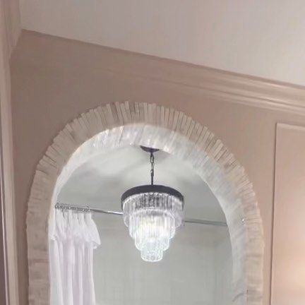 Emily Alexander on Instagram: "How to Create a Marble Archway! I cut my interior sections of marble to 6” wide. This width covers the wall framing plus two sides of drywall, mortar, and tile. I used the remaining pieces (approximately 3”) for the front and back faces of the arch. Mosaics have mesh on the back that can be cut with scissors or removed all together. Wear long sleeves and gloves when separating the marble mosaic because there can be tiny fragments that irritate the skin. In tota How To Make A Square Window Look Arched, Mosaic Archway, Marble Archway, Tiled Archway, Tiled Arch, Hallway Arch, Emily Alexander, Arch Tile, Scandinavian Home Exterior