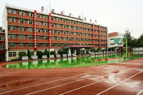 School building. High school building in Taiyuan, China , #sponsored, #High, #building, #School, #China, #Taiyuan #ad China School, School Recess, School Site, School Building, School College, Secondary School, School Photos, I School, Primary School