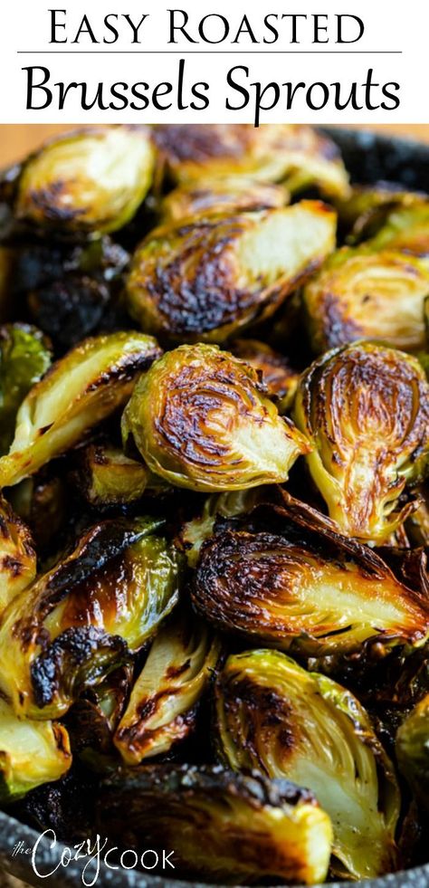 Roasted Brussels Sprouts Recipe, Brussel Sprout Recipes Roasted, Roasted Sprouts, Sprouts Recipe, Quick Side Dishes, Roasted Brussel, Roasted Brussels Sprouts, Sprouts With Bacon, Sprout Recipes