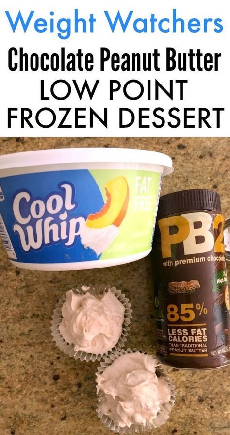 Pb2 Recipes, Cool Whip Desserts, Weight Watcher Desserts, Weight Watchers Snacks, Weight Watchers Recipes Desserts, Weight Watchers Smart Points, Points Recipes, Ww Desserts, Weight Watchers Desserts