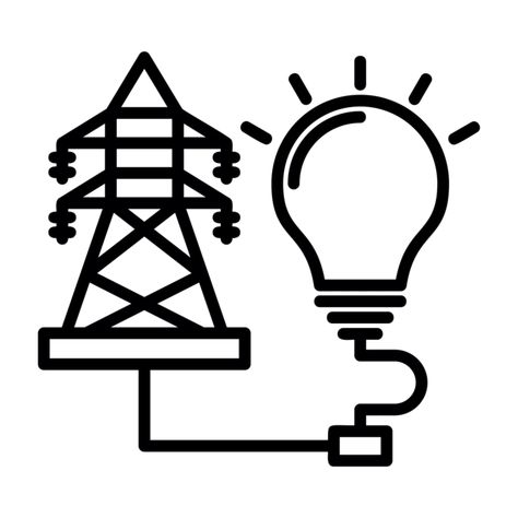 Electricity Drawing, Electricity Illustration, Electric Icon, Electric Energy, Thermal Energy, Drawing Examples, Nuclear Energy, Money Sign, Electrical Energy