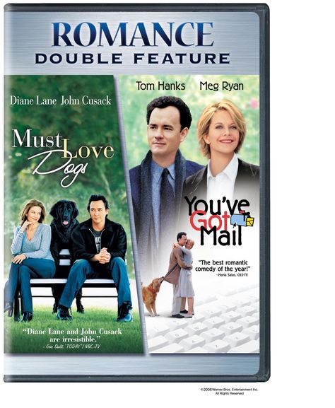 Must Love Dogs / You've Got Mail (Romance Double Feature) Best Romantic Comedies, Must Love Dogs, Meg Ryan, Diane Lane, You've Got Mail, Tom Hanks, Romantic Comedy, Ways To Save, How To Know