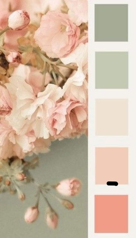 Decor Color Schemes, Green Color Schemes, Bathroom Themes, Spring Wedding Colors, Shabby Chic Bathroom, Spring Pastels, Room Paint Colors, Bedroom Color Schemes, Shabby Chic Wedding