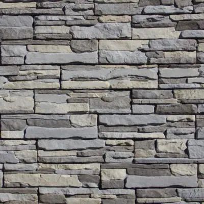 Easy Stack 5 in. x 20 in. Grayson No Mortar Concrete Ledge Stone Flat Panel 4.9 sq. ft. per box Rock Siding, Stone Veneer Siding, Board House, Stone Veneer Panels, Gate Entrance, Stone Concrete, Flat Stone, Brick Veneer, Stone Panels