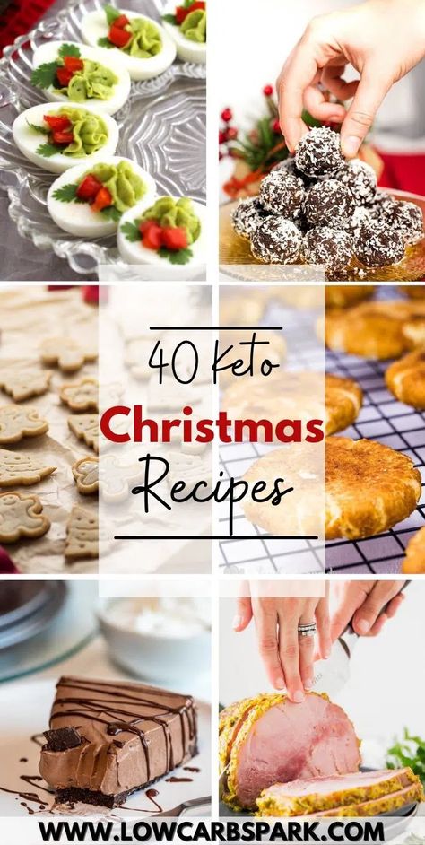 We've collected over 30 keto Christmas recipes to help you make delicious low carb menu. Celebrate Christmas with some of the best keto festive recipes! Keto Christmas Recipes, Low Carb Christmas Recipes, Xmas Appetizers, Keto Thanksgiving Recipes, Low Carb Christmas, Healthy Christmas Recipes, Keto Holiday Recipes, Keto Thanksgiving, Low Carb Menus