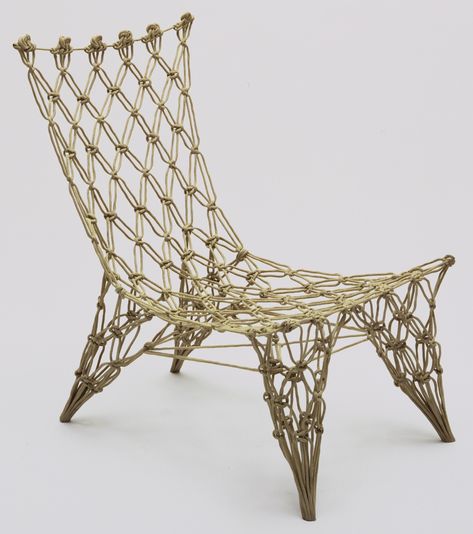 Marcel Wanders. Knotted Chair. 1995 | MoMA Marcel Wanders, Charles Ray, Art Appliqué, Alvar Aalto, Crochet Tank, Top Interior Designers, Beautiful Chair, Butterfly Chair, Dutch Design