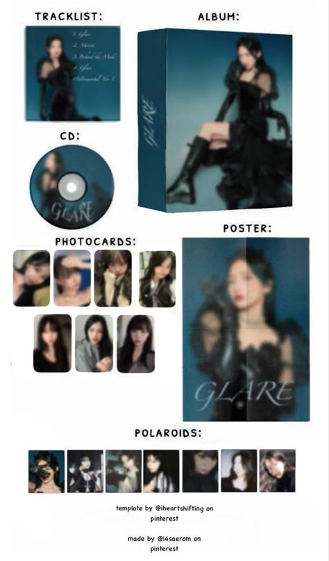 fake kpop soloist album / fake album / kpop shifting / kpop dr / template template by @iheartshifting #kpop #shifting #kpopshifting #fake Kpop Dr Album Tracklist, Fake Album Cover Kpop Soloist, Kpop Soloist Album Cover Dr, Kpop Soloist Dr, Kpop Albums Ideas, Iheartshifting Template, Physical Album Kpop Dr, Album Cover Kpop Dr, Soloist Album Cover Dr