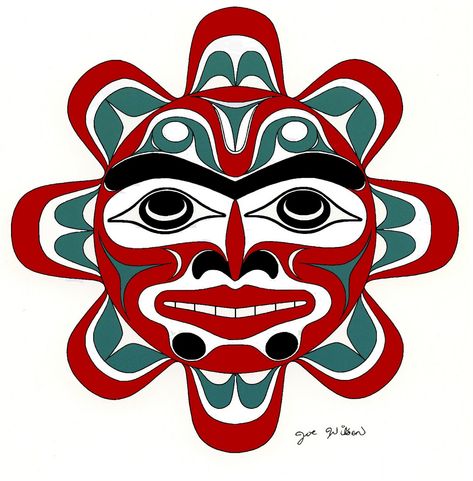 Coast Salish Art: Sun Tatouage Haida, Coast Salish Art, Salish Art, Arte Haida, Native Tattoos, Coast Salish, Native Artwork, Indian Artwork, Pacific Northwest Art