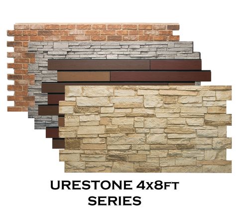 Stone Panels Exterior, Faux Stone Sheets, Faux Stone Siding, Stone Veneer Panels, Brick Accent Walls, Faux Stone Walls, Stone Walls Interior, Faux Brick Panels, Stone Wall Panels