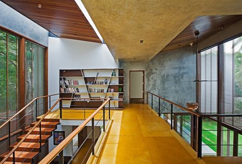 Khosla Associates, Indian Home Interior, Yellow Marble, Marble Flooring, Exposed Concrete, Casa Container, Indian Homes, Jaisalmer, Indian Home