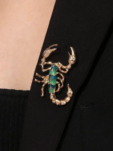 Scorpion Accessories, Scorpion Aesthetic, Scorpion Brooch, Scorpion Jewelry, Scorpion Design, Bird Clothing, Pretty Knives, Animal Brooch, Brooch Jewelry