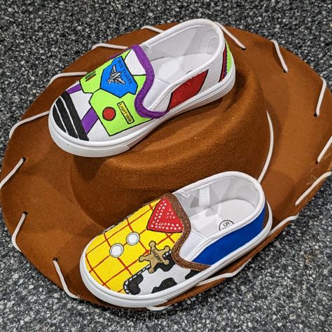 Disney painted shoes