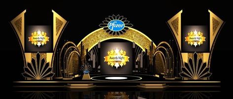 3d Stage Backdrop Design, Art Deco Stage Design, 3d Stage Design, Stage Backdrop Design, Restaurant Exterior Design, Event Booth Design, Concert Stage Design, Tv Set Design, Corporate Event Design