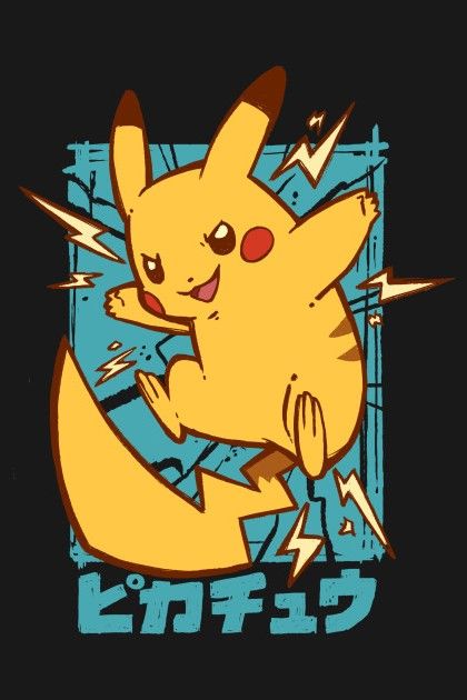 Pikachu Pikachu Pikachu, Pokemon T, Pokemon Shirts, Pikachu Art, Pokemon Poster, Desain Buklet, Pokemon Wallpaper, Anime Tshirt, Japon Illustration