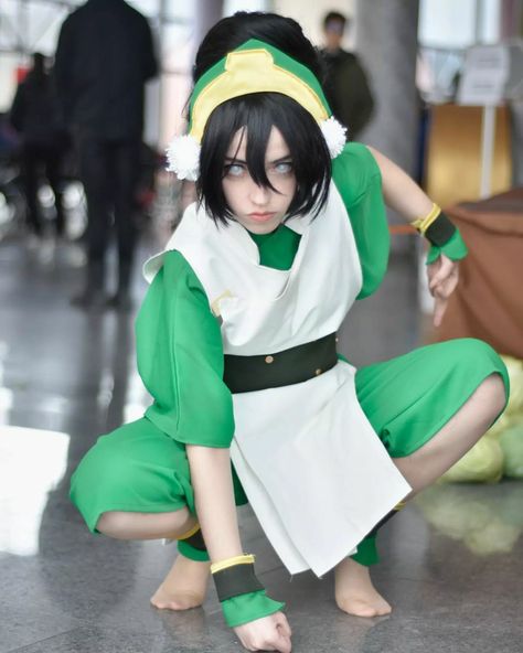 Insta: yushichann//Anime: Avatar The Last Airbender Avatar The Last Air Bender Cosplay, Toph Cosplay Avatar, Atla Costume, Toph Cosplay, Avatar The Last Airbender Cosplay, Toph Beifong, Avatar Cosplay, Anime Avatar, Avatar The Last Airbender Art