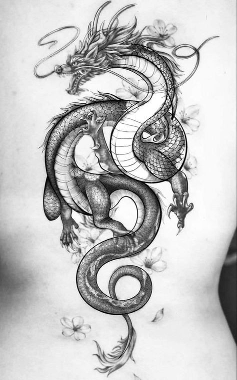 Tato Phoenix, Dragon Tattoo Stencil, Dragon Tattoo Drawing, Celtic Dragon Tattoos, Dragon Tattoo Sketch, Red Dragon Tattoo, Dragon Tattoos For Men, Dragon Tattoo Art, Chinese Dragon Tattoos