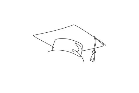 Graduation Drawing Art, Simple Graduation Cap Designs, Graduation Cap Drawing, Wallpaper Texture Seamless, Graduation Hat Designs, Graduation Drawing, Graduation Logo, Card Lettering, School Campaign